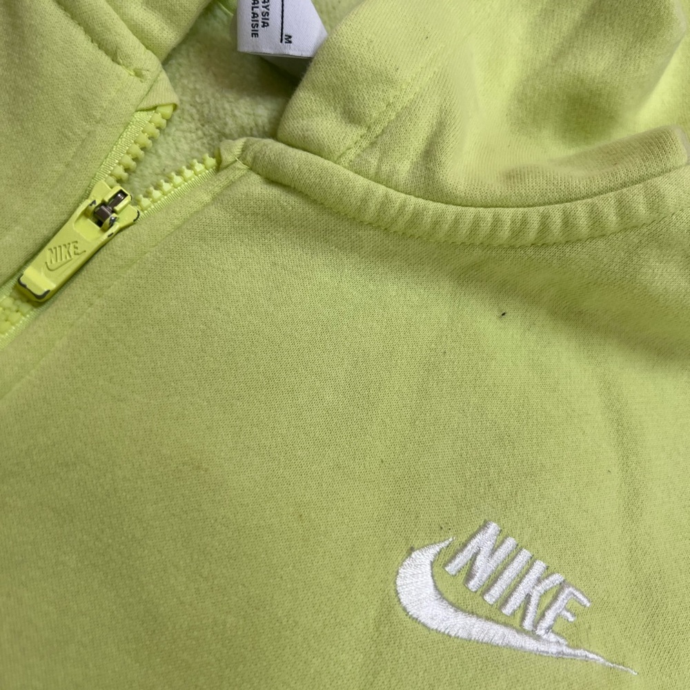 Nike Green Sweatshirt with Hood and Zipper - Picture 4 of 7